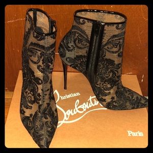 Christian Louboutin mesh booties